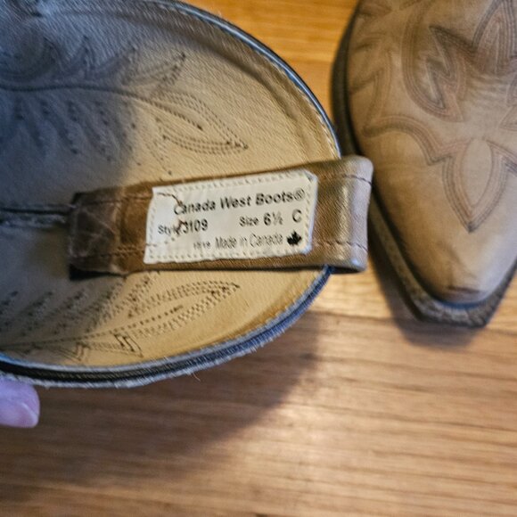 W Cowboy Boots Leather - Picture 3 of 6